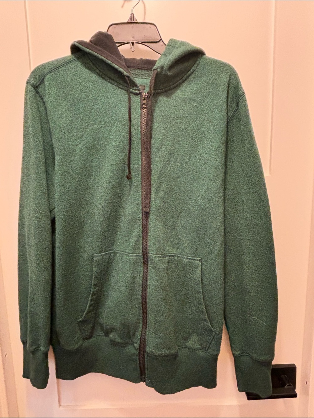 NWOT OP Men's Green Full-Zip Hooded Sweater